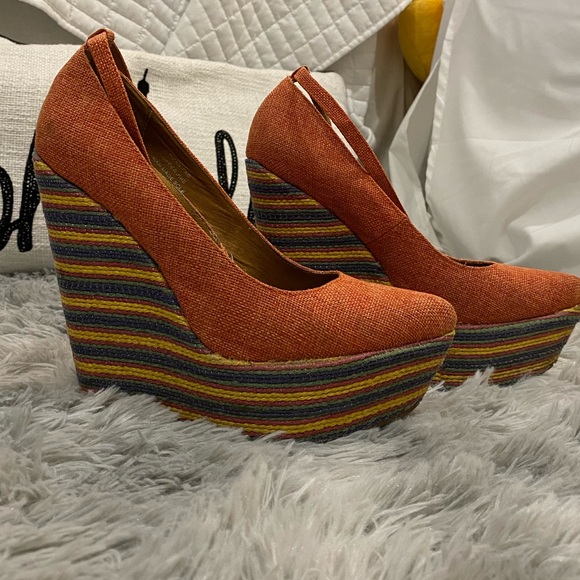 Jeffrey Campbell Pizan-Fab Wedges - Picture 4 of 5